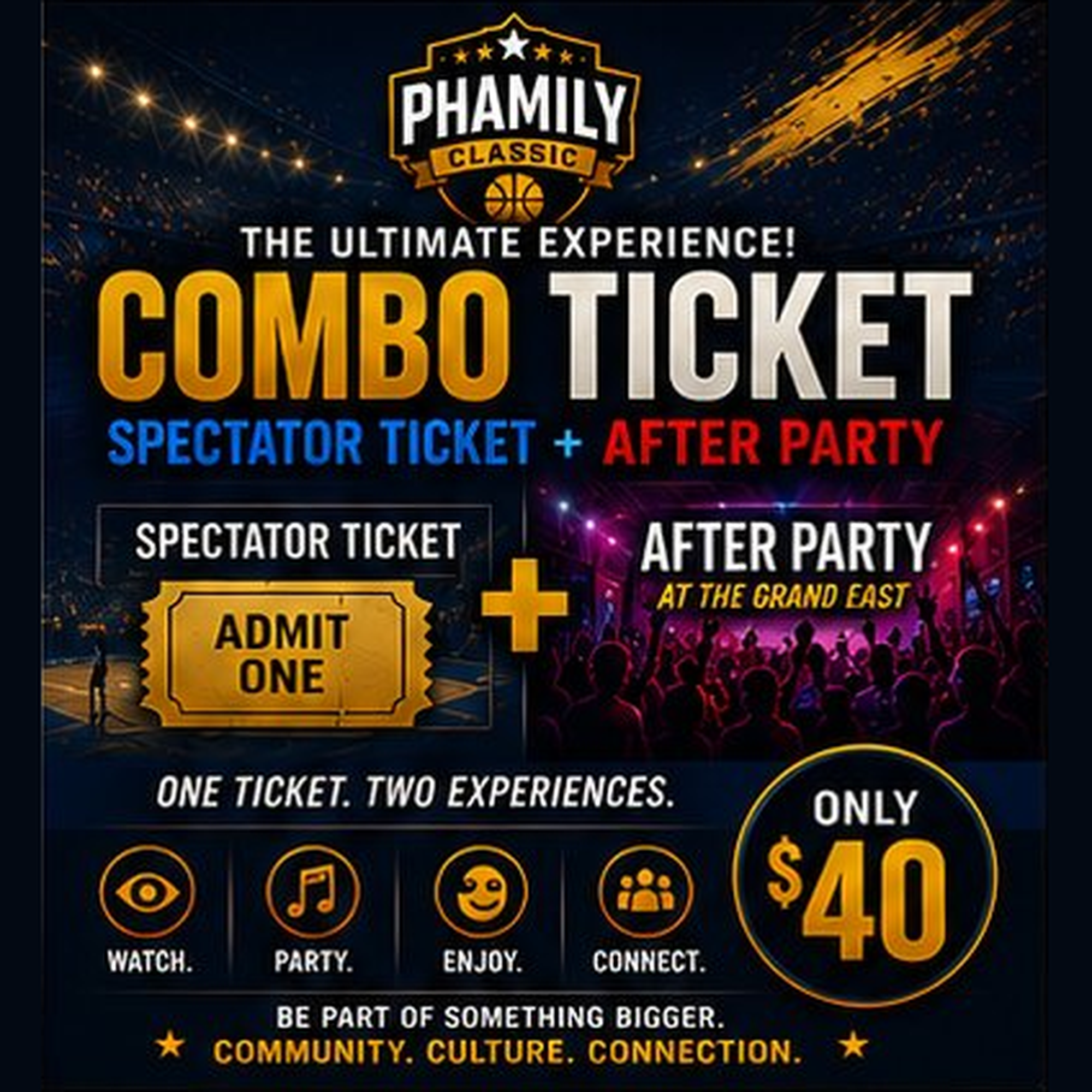 PHAmily Classic — Spectator + After Party Combo