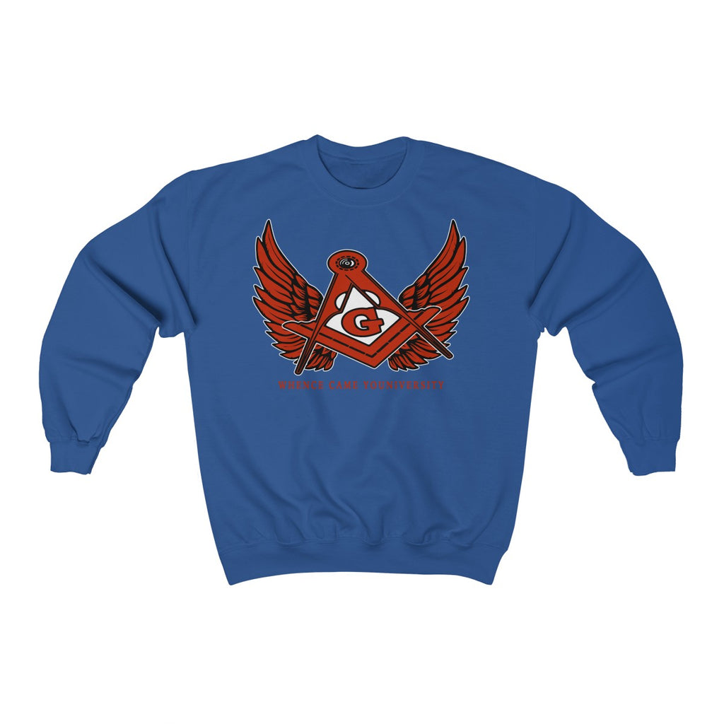 G Slant Wings Crewneck Sweatshirt (red logo)