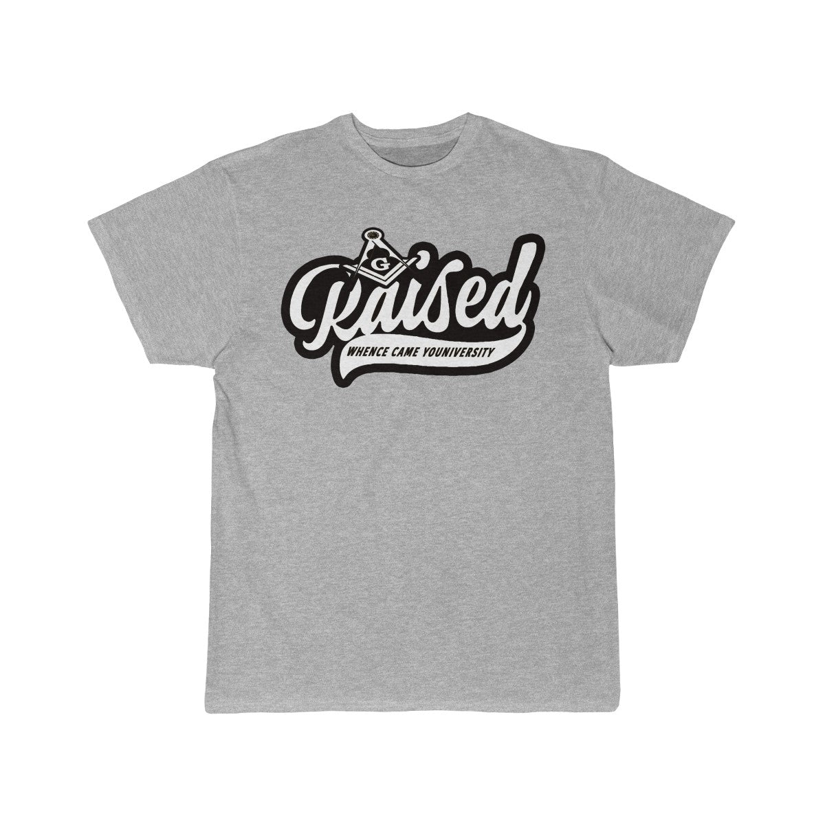 Raised Short Sleeve Tee (black and white logo)