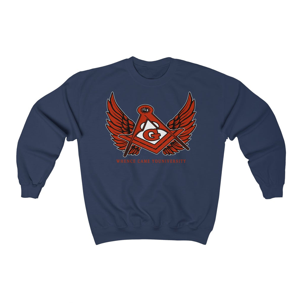 G Slant Wings Crewneck Sweatshirt (red logo)
