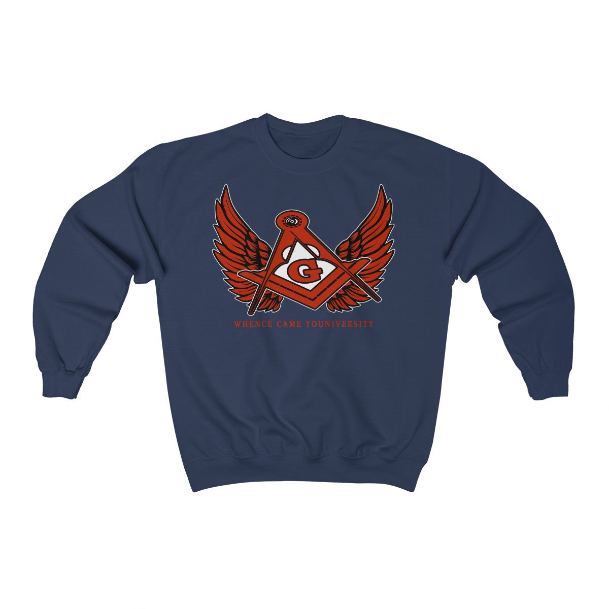 G Slant Wings Crewneck Sweatshirt (red logo)