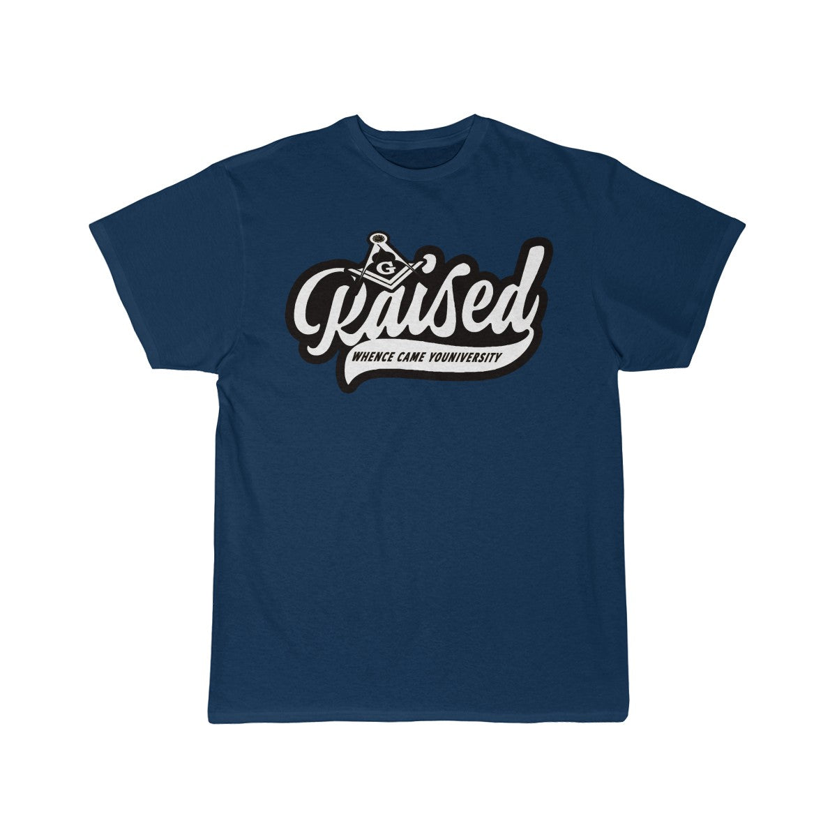 Raised Short Sleeve Tee (black and white logo)