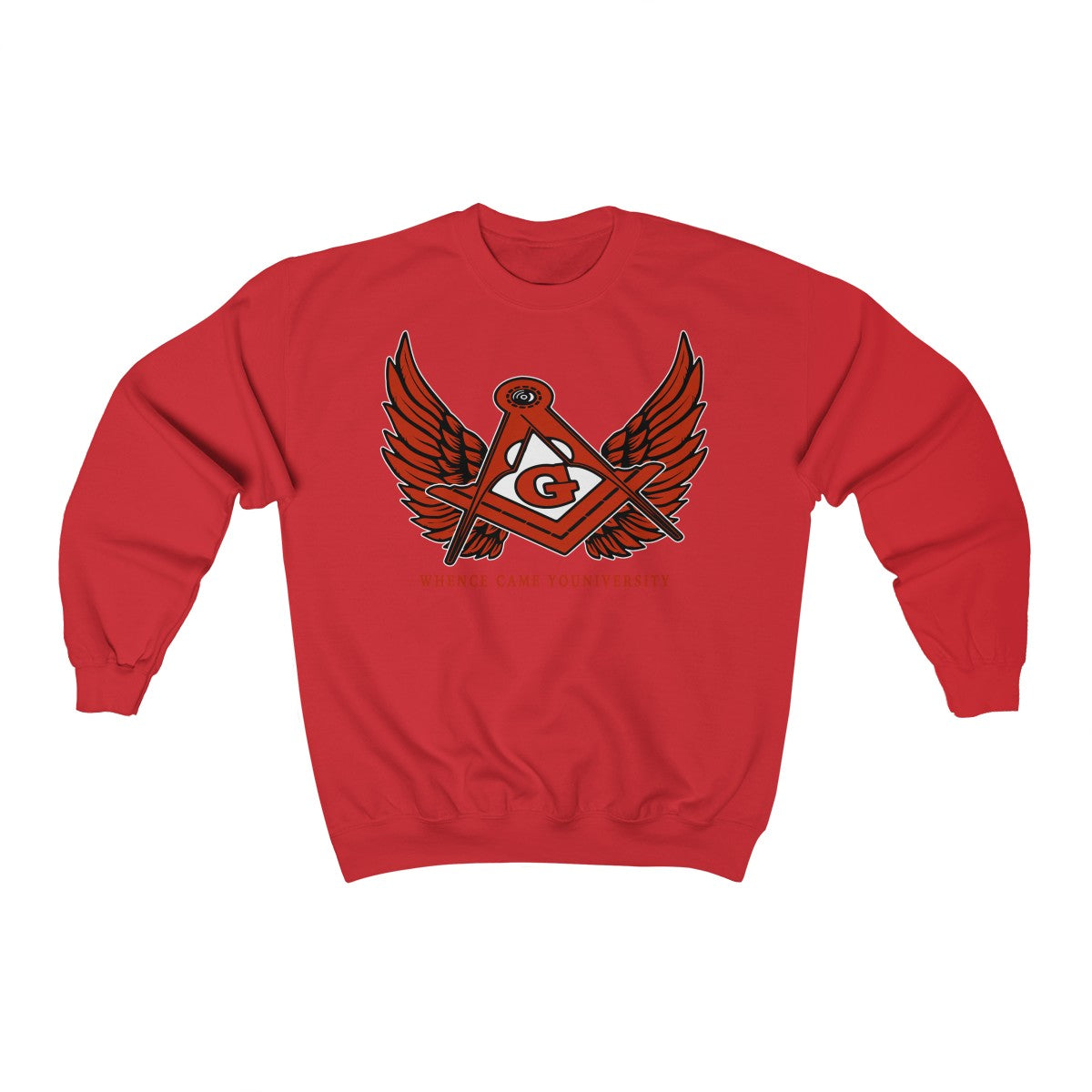 G Slant Wings Crewneck Sweatshirt (red logo)