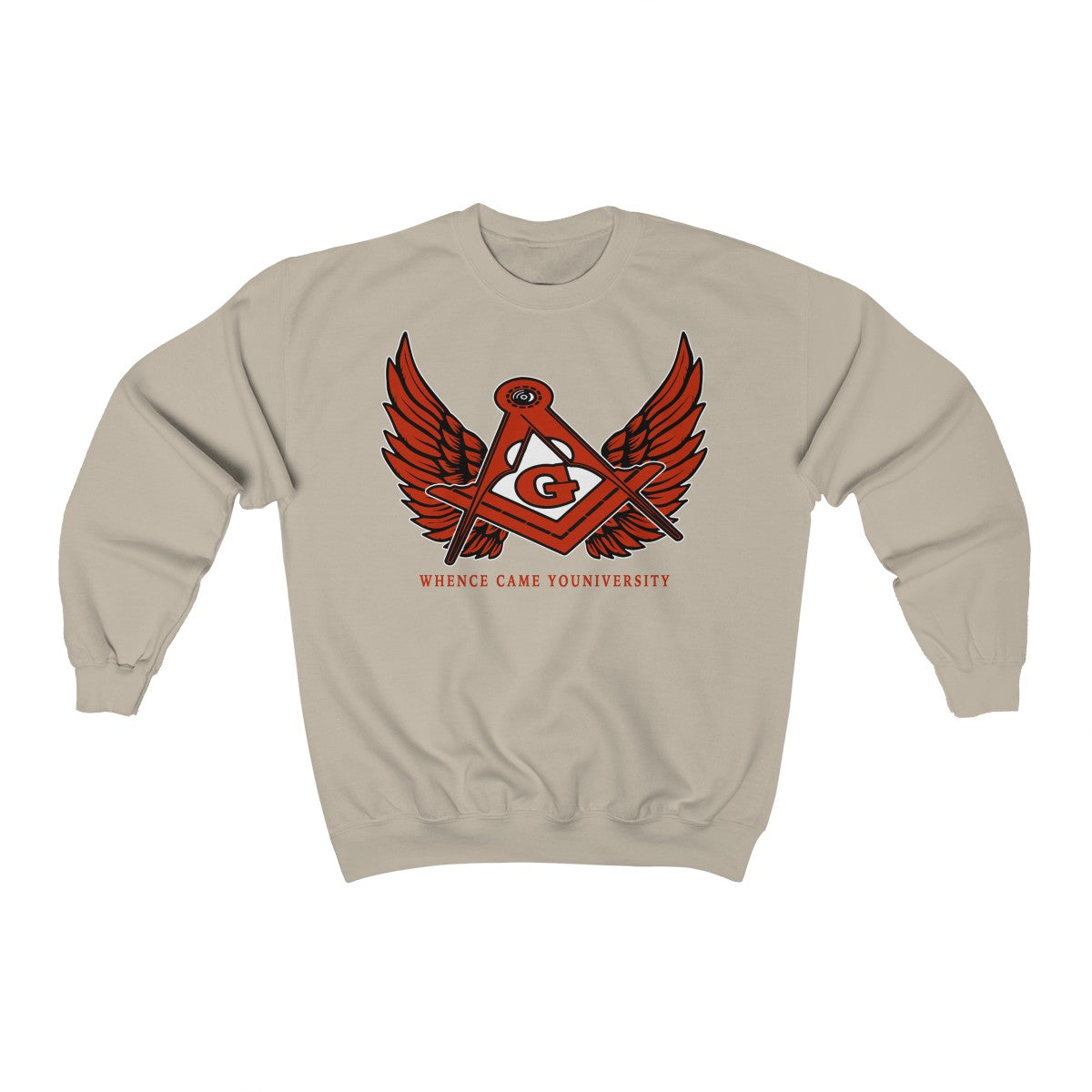 G Slant Wings Crewneck Sweatshirt (red logo)