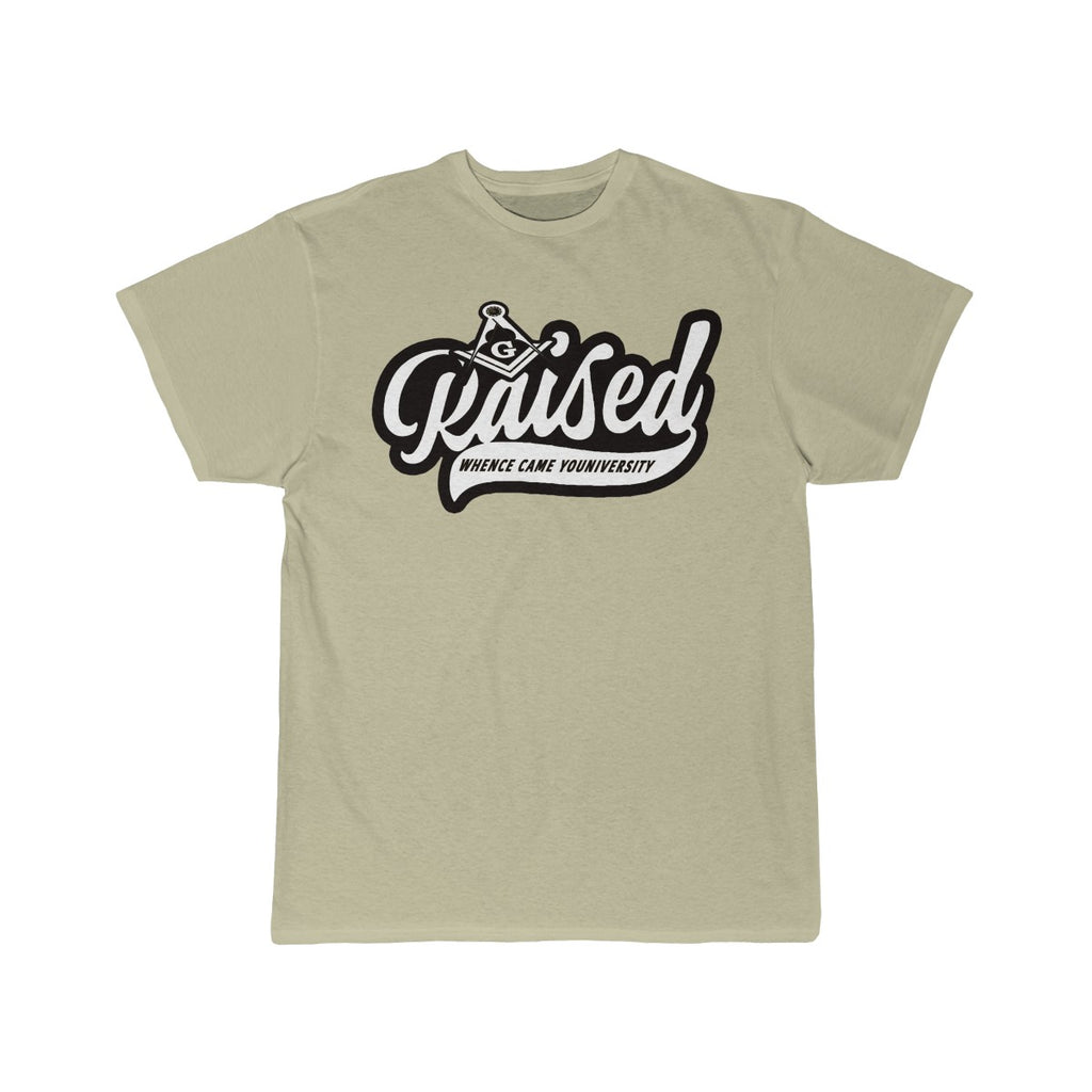 Raised Short Sleeve Tee (black and white logo)