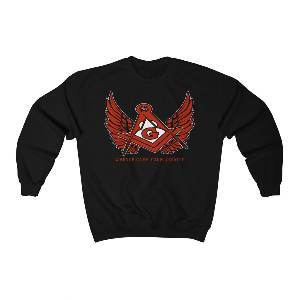 G Slant Wings Crewneck Sweatshirt (red logo)