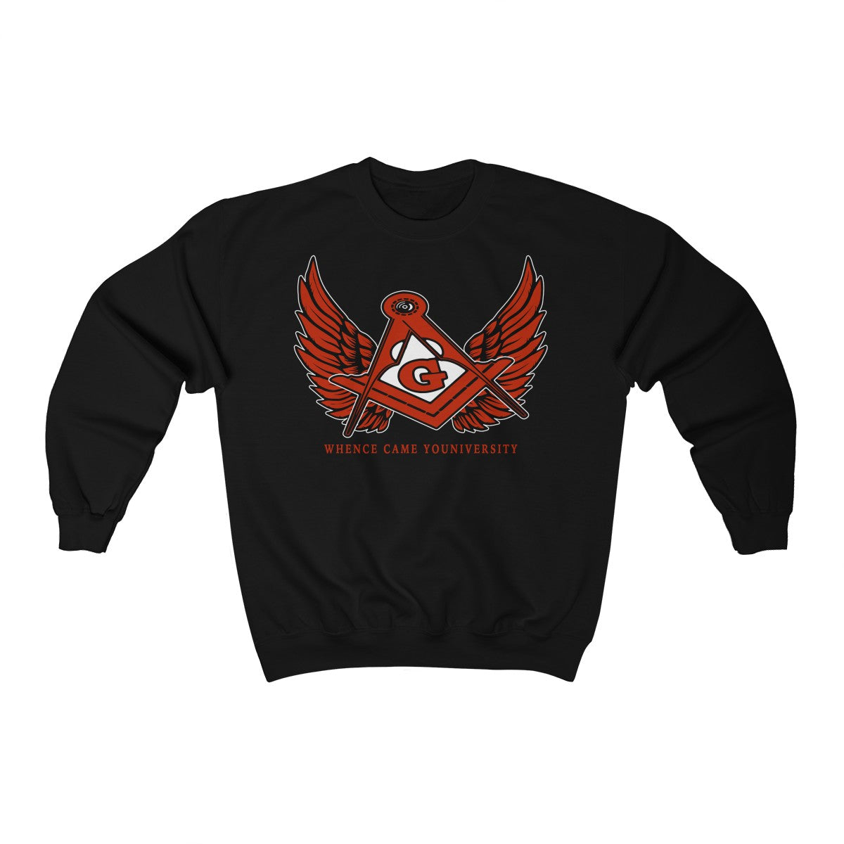G Slant Wings Crewneck Sweatshirt (red logo)