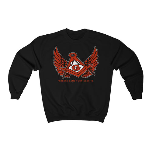 G Slant Wings Crewneck Sweatshirt (red logo)