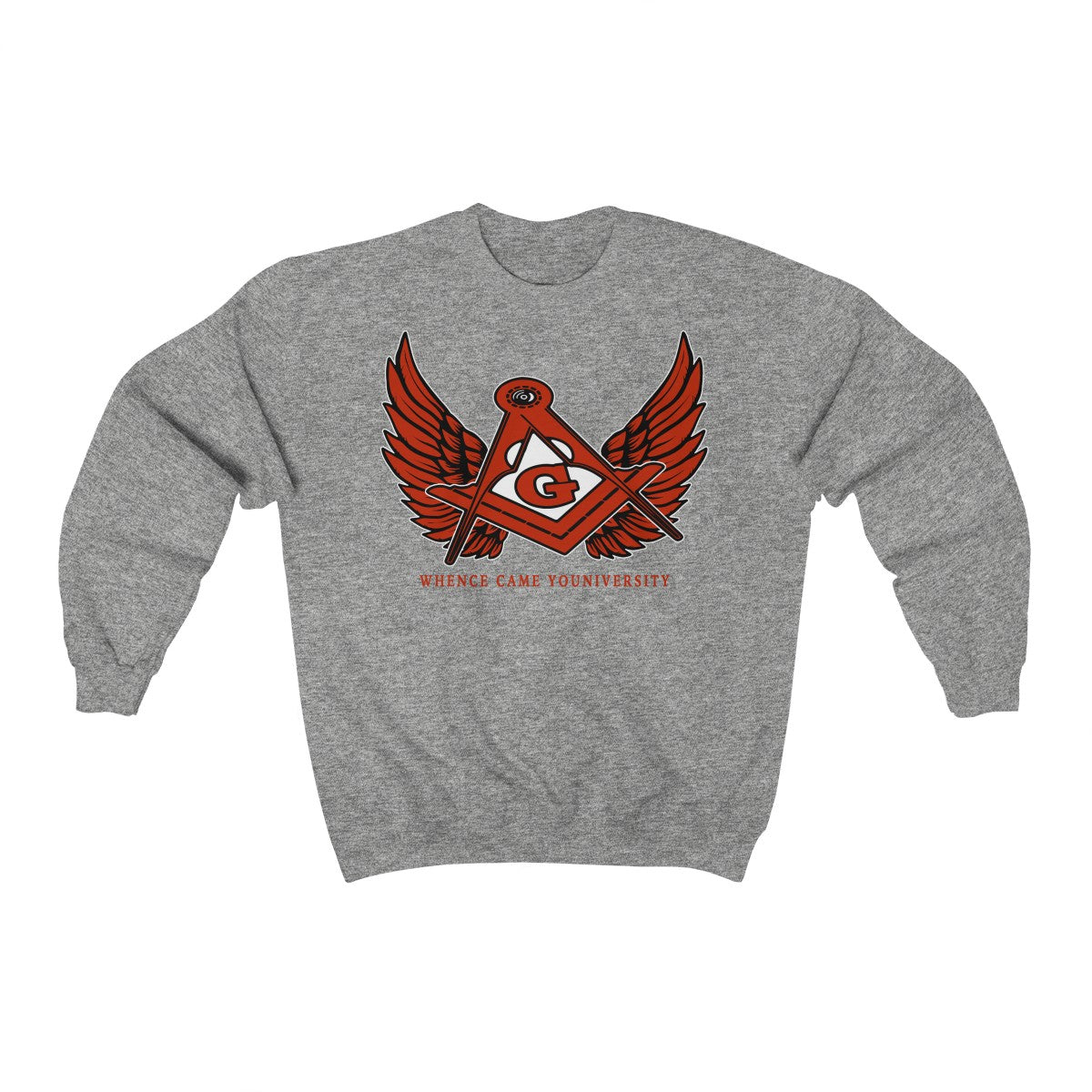 G Slant Wings Crewneck Sweatshirt (red logo)