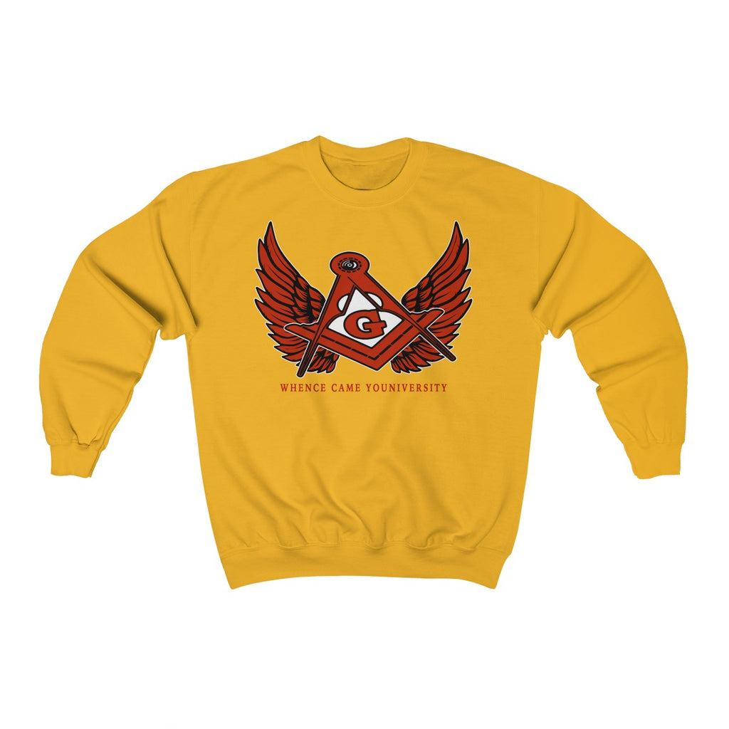G Slant Wings Crewneck Sweatshirt (red logo)