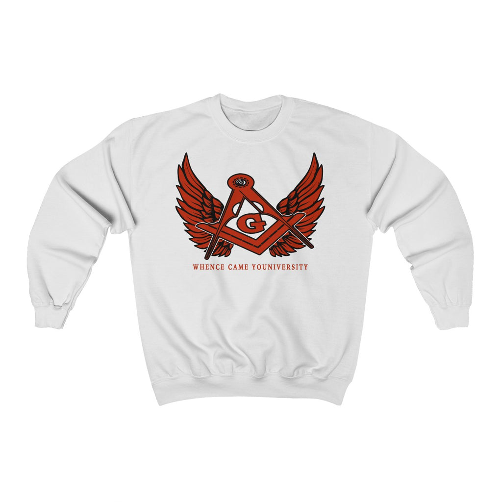 G Slant Wings Crewneck Sweatshirt (red logo)